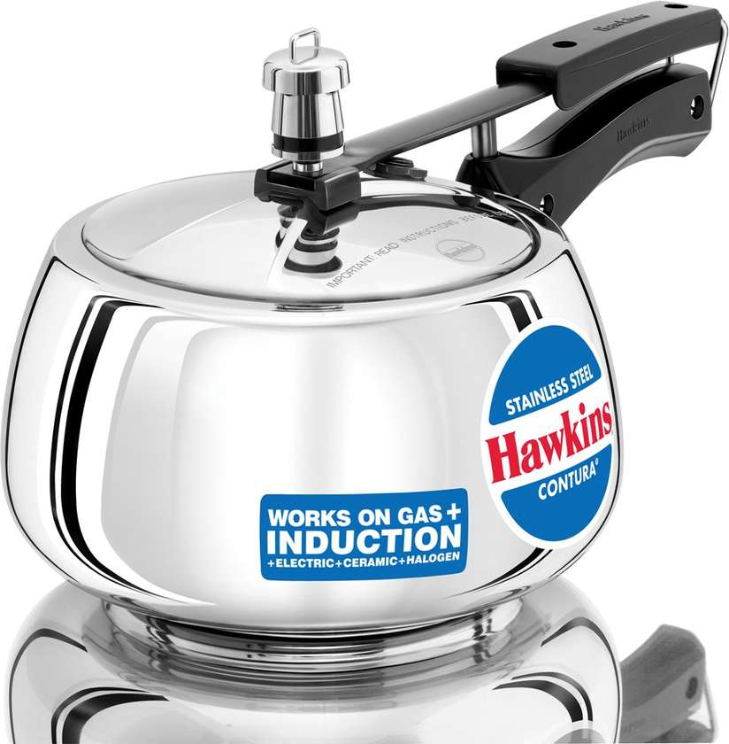 Hawkins Stainless Steel Contura Litre Inner Lid Induction