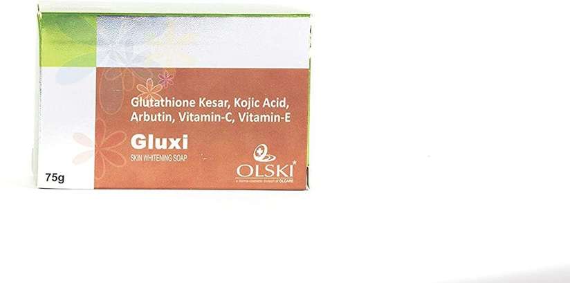GLUXI Soap for Skin Whitening with Glutathione Kesar, Vitamin C, 75 gm-Pack  of 2 Price in India