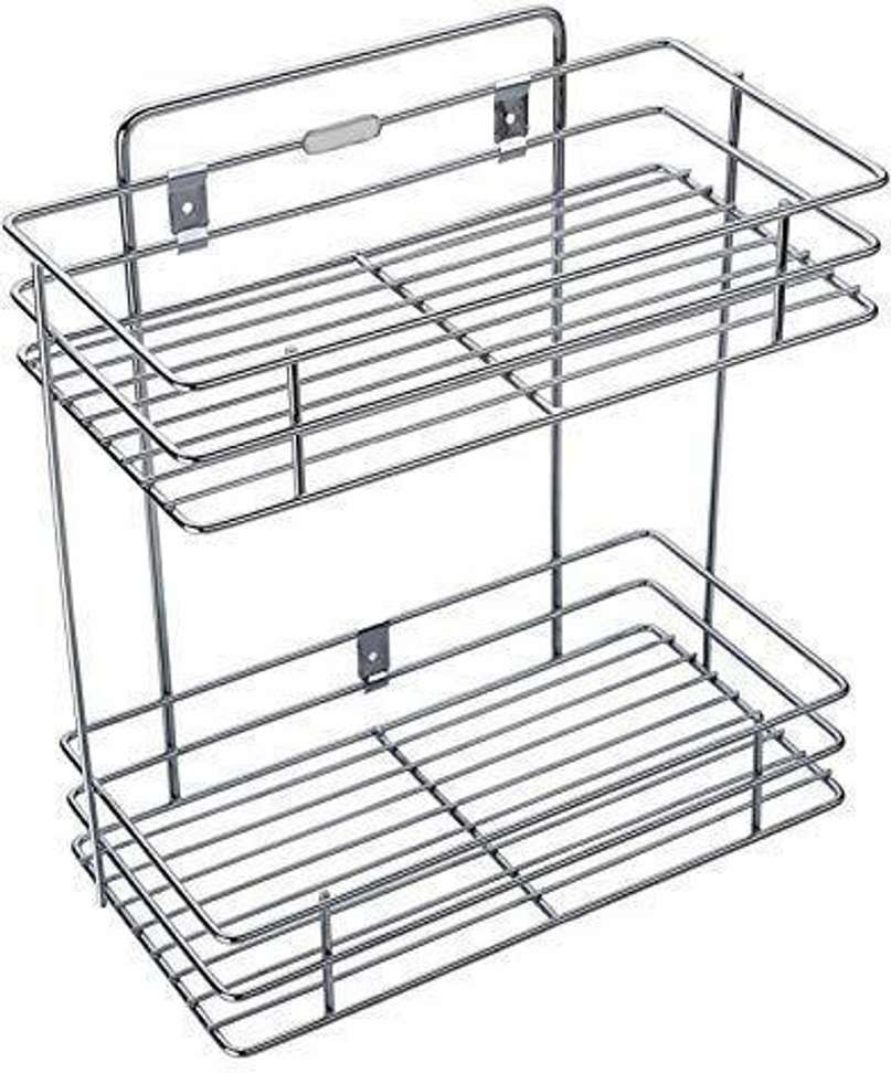 Wall Mount Stainless Steel Layer Modular Kitchen Shelf Rack Containers  Kitchen Rack