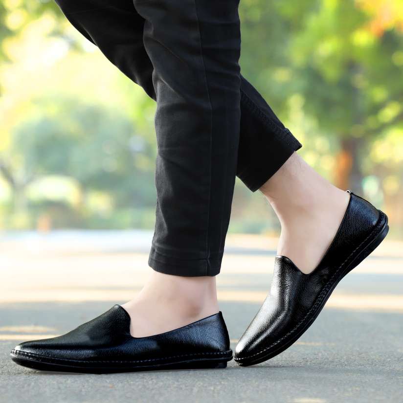 Nagra Shoes Shoes For Mens Kurta Faux Leather Striped Men Kurta