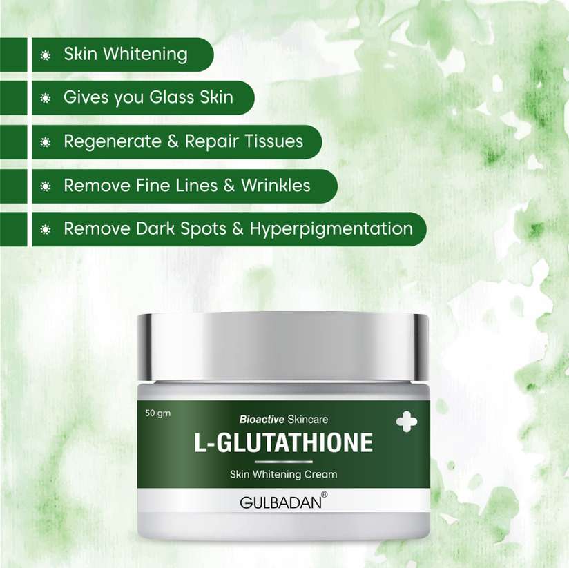 GULBADAN L- Glutathione Face Cream for Skin Brightening, Whitening & Anti  Ageing Price in India - Buy GULBADAN L- Glutathione Face Cream for Skin  Brightening, Whitening & Anti Ageing online at Shopsy.in