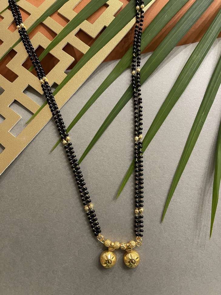 Black Beads Mangalsutra New Design Mangalsutra Artificial Gold