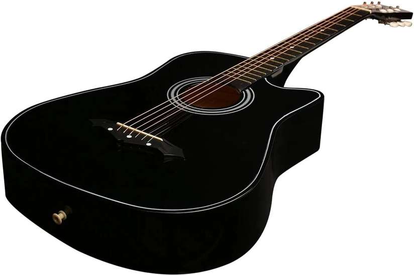Shopsy Juarez JRZ38C/BK Acoustic Guitar Linden Wood Rosewood - Image 4