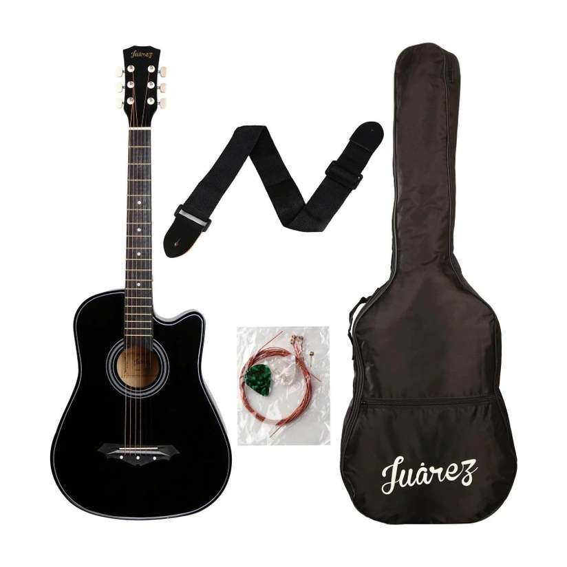 Shopsy Juarez JRZ38C/BK Acoustic Guitar Linden Wood Rosewood - Image 2