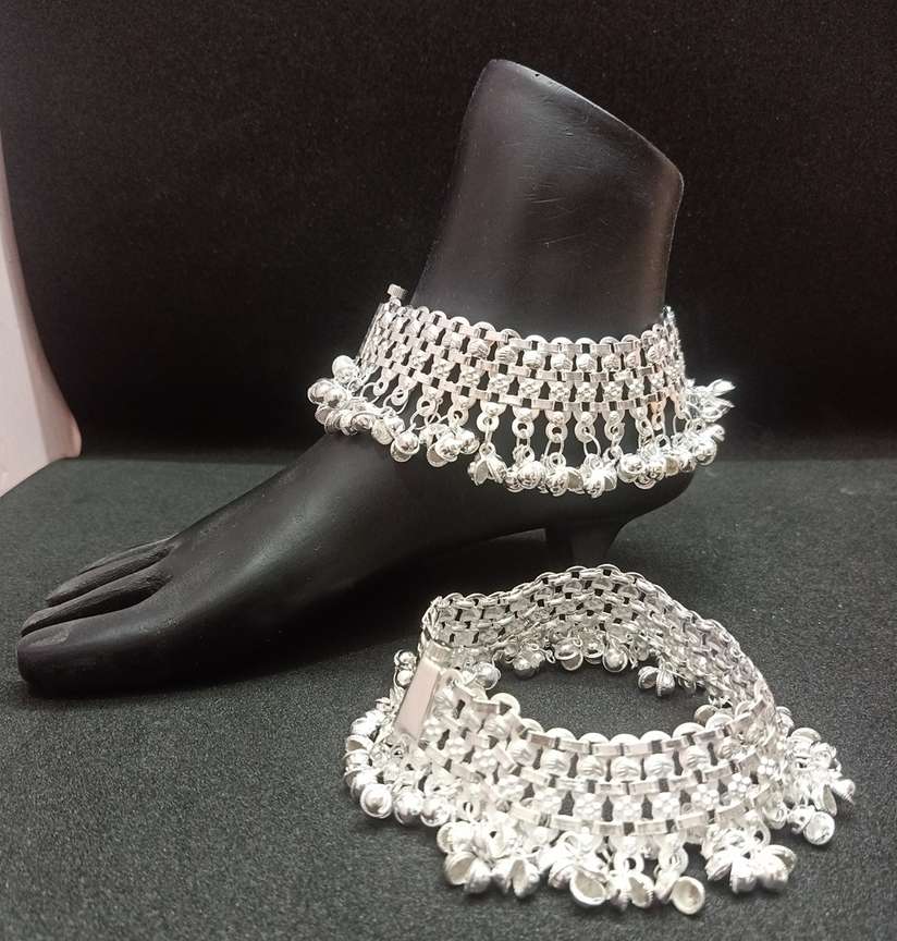 Payal Silver Anklet Artificial Pajeb Silver Anklets For Wedding