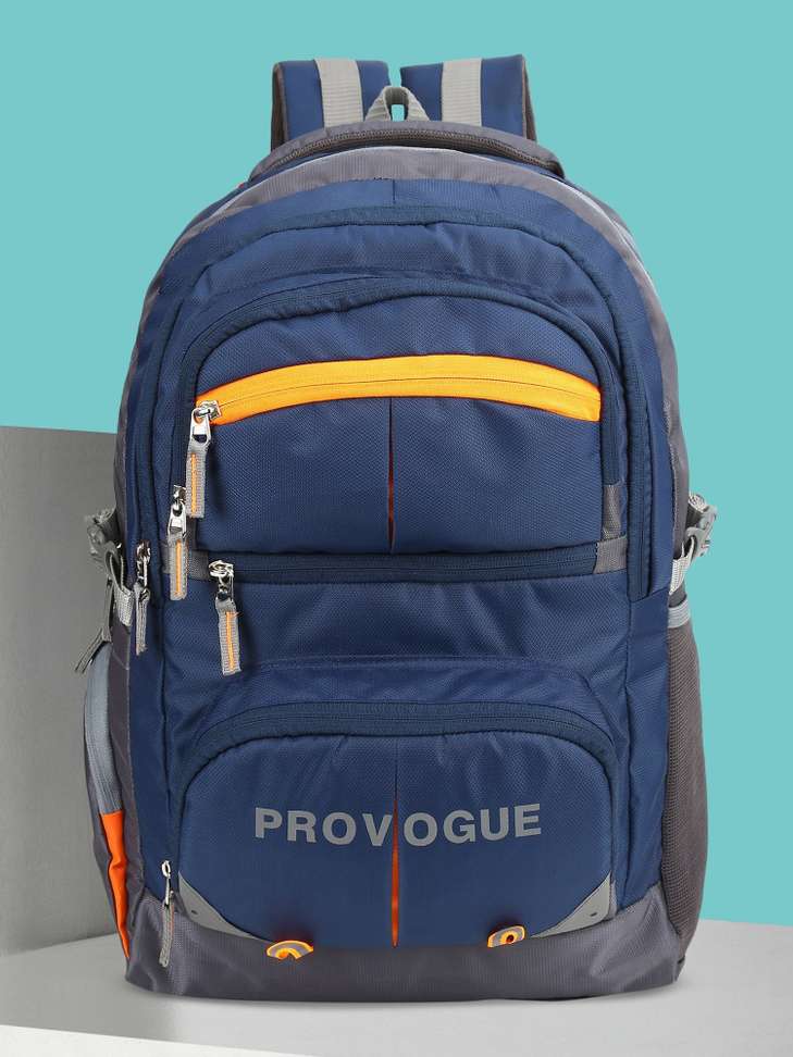 PROVOGUE Spacy Freeride Unisex Bag with rain cover Ofc/School/College/BusinessA-41.5L 41.5 L Backpack NAVY BLUE, GREY, ORANGE - Price in India | Shopsy.in - Image 4