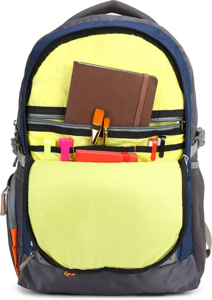 PROVOGUE Spacy Freeride Unisex Bag with rain cover Ofc/School/College/BusinessA-41.5L 41.5 L Backpack NAVY BLUE, GREY, ORANGE - Price in India | Shopsy.in - Image 8