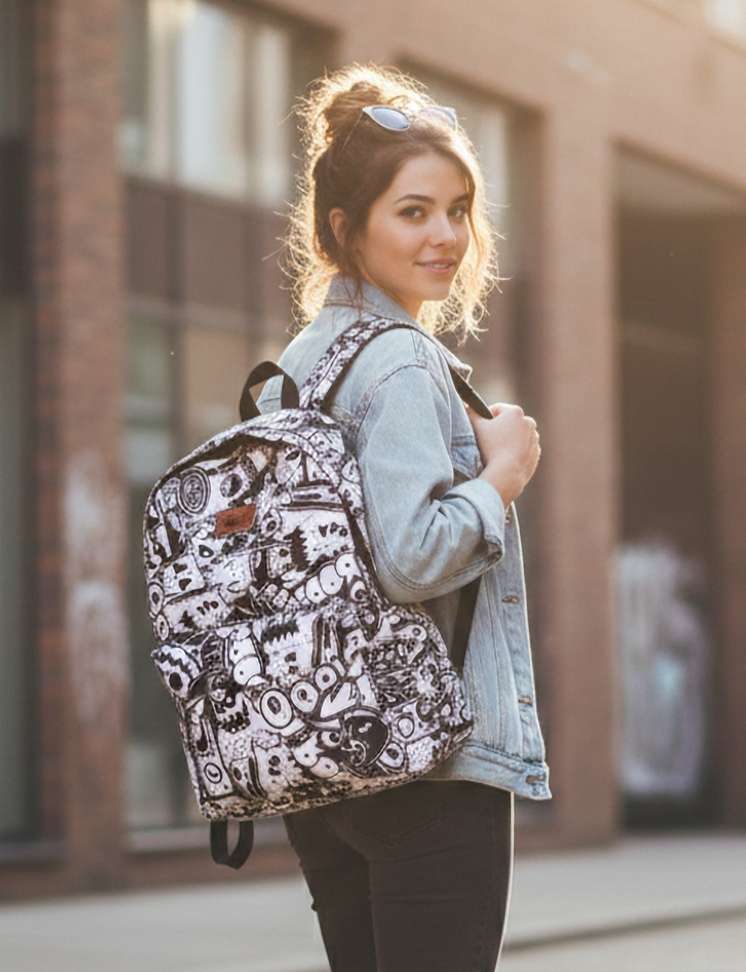 khatushyam collection Stylish women backpack 25 L Backpack White - Price in India | Shopsy.in - Image 7