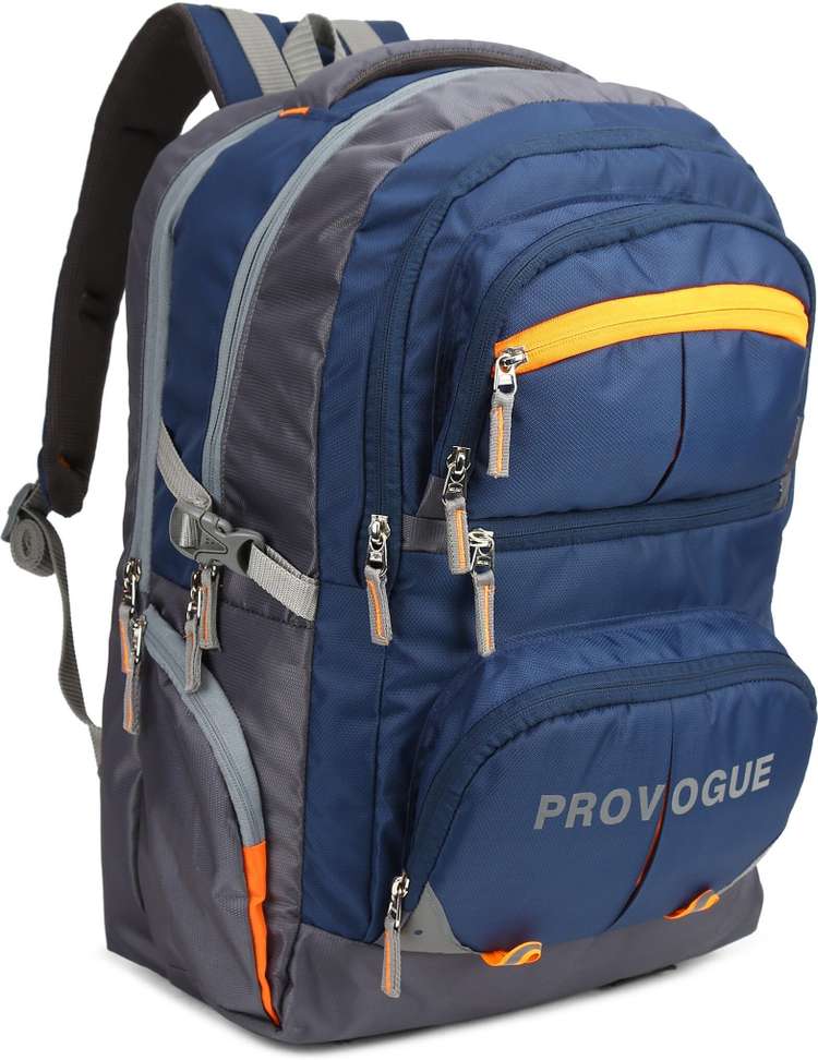 PROVOGUE Spacy Freeride Unisex Bag with rain cover Ofc/School/College/BusinessA-41.5L 41.5 L Backpack NAVY BLUE, GREY, ORANGE - Price in India | Shopsy.in - Image 2