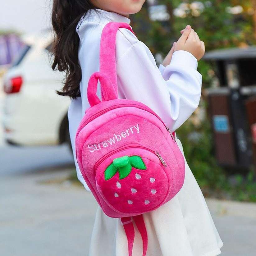 Strawberry Backpack For Small Kids (Age to Years) (Nursery