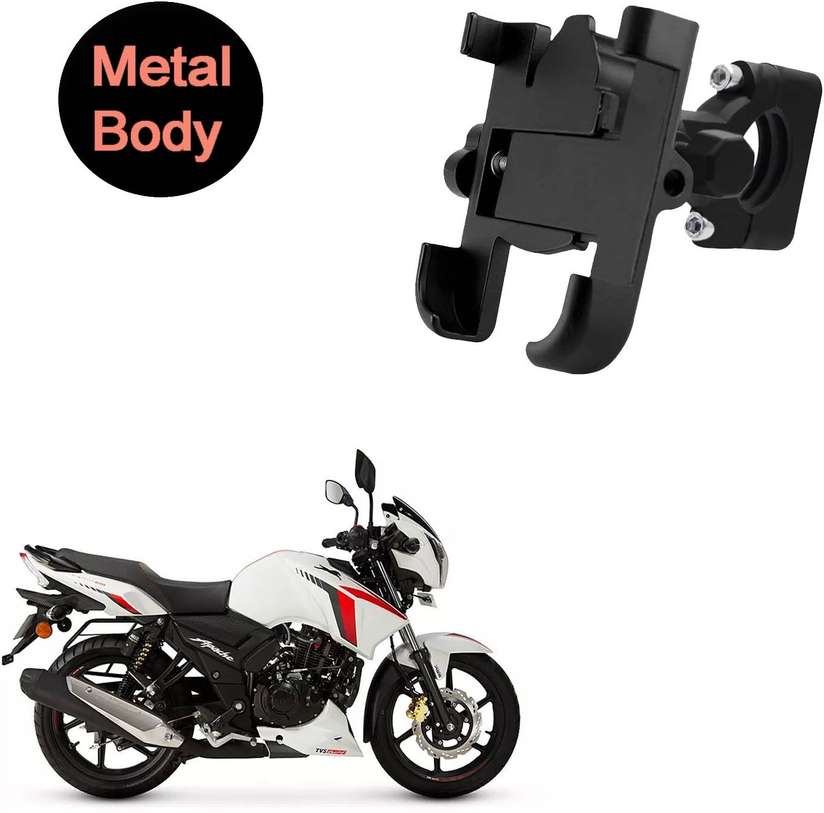 Vagary 360 Degree Metal Body Universal Mobile Holder for TVS Apache RTR 160 Bike Mobile Holder Price in India - Buy Vagary 360 Degree Metal Body Universal Mobile Holder for TVS Apache RTR 160 Bike Mobile Holder online at Shopsy.in - Image 2