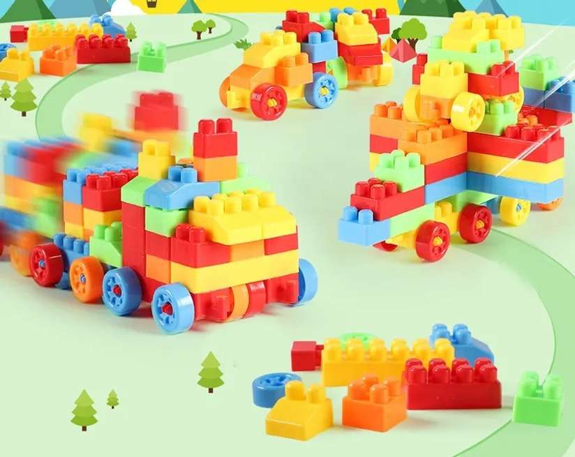 DIY Premium Plastic Building Blocks for Kids 40+ pcs Price in