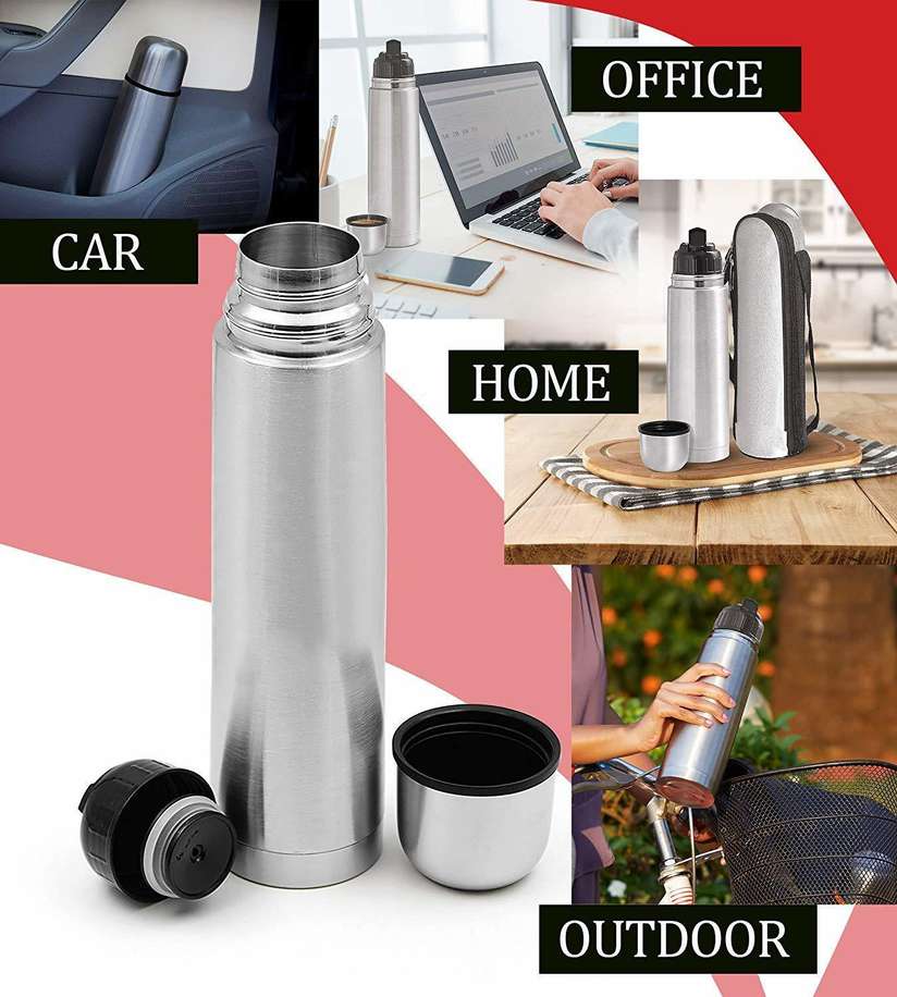 Pack of Double Wall Vacuum Insulated Stainless Steel Flip Lid