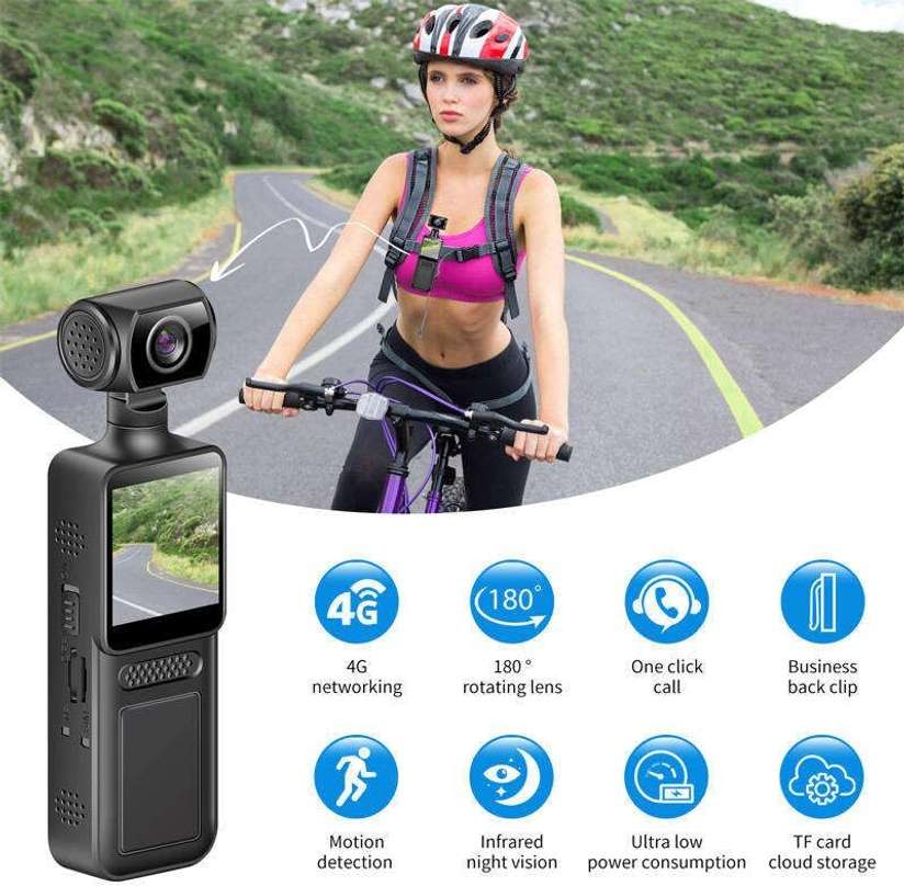 Shopsy QAWACHH Portable HD Body-Worn Camera 4G - Image 4