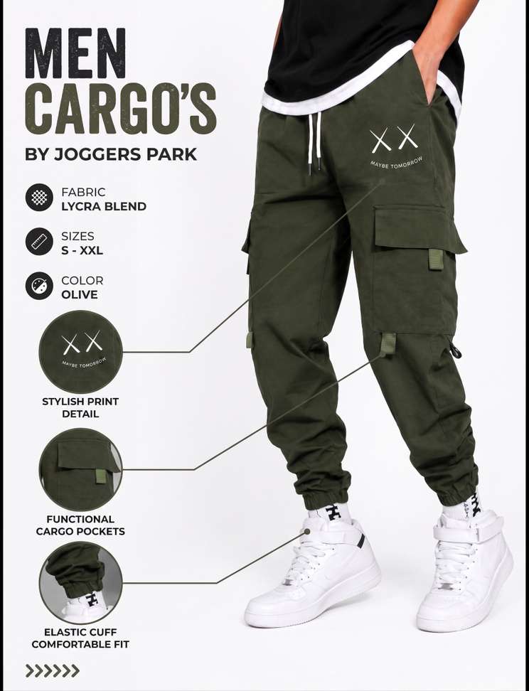 Joggers Park Men Cargos - Buy Joggers Park Men Cargos Online at Best Prices in India | Shopsy.in - Image 2