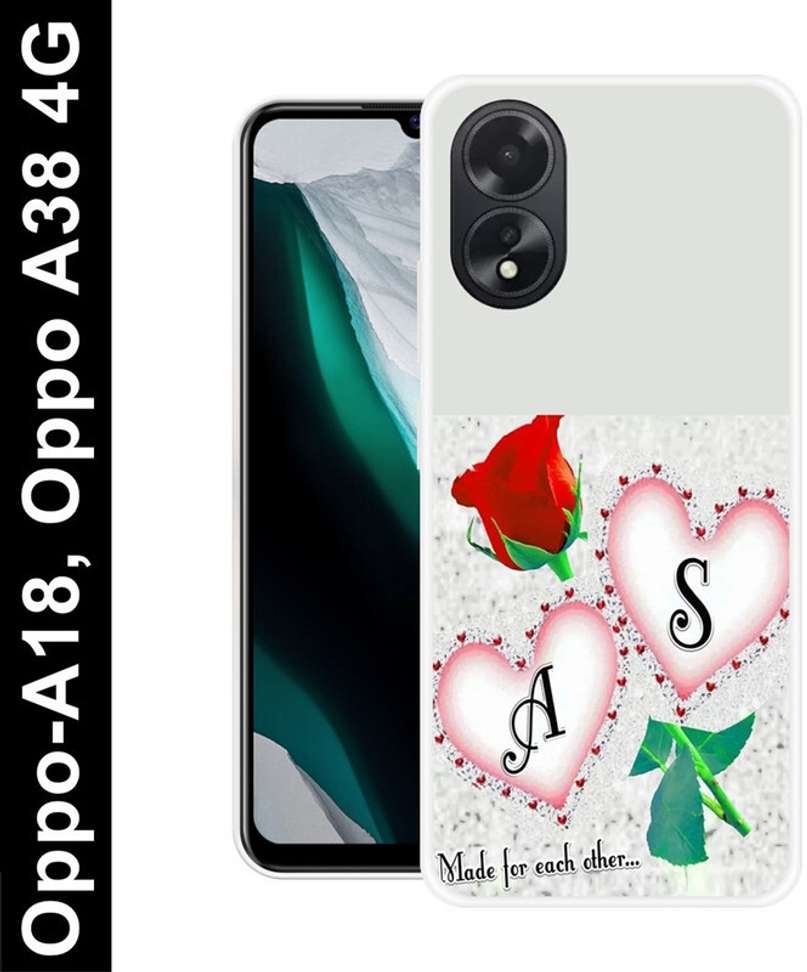 Oppo A18, AS NAME, AS LOVE, AS ALPHABET, AS LETTER NAME Silicon Back Cover