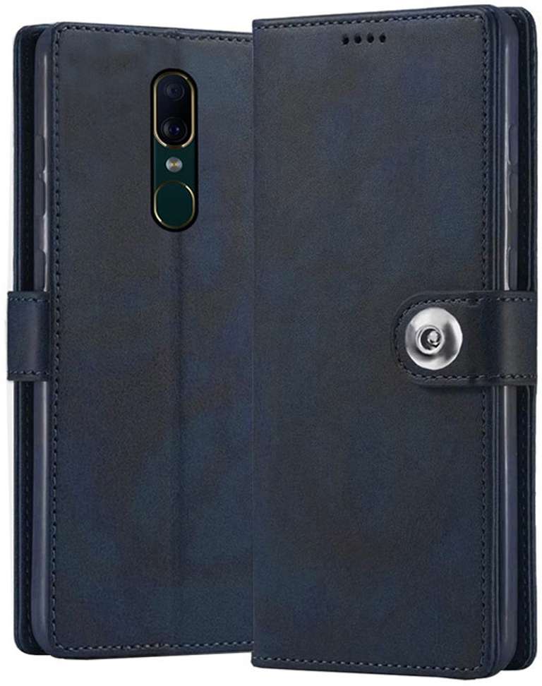 Oppo F11 Pro|Inbuilt Pockets Stand Designer Button Artificial