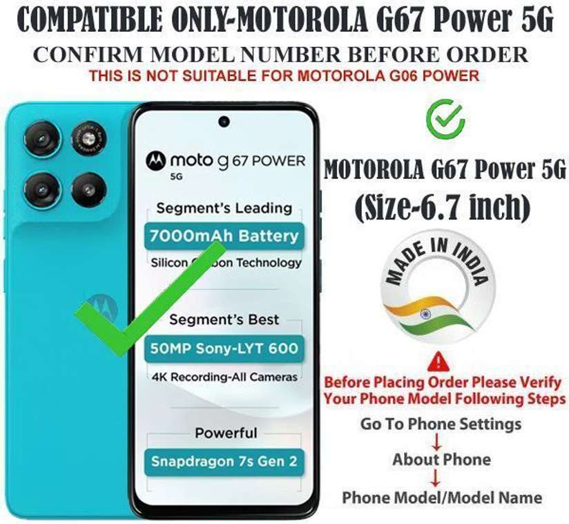 Shopsy Motorola G67 Power 5G Leather Flip Cover - Image 3