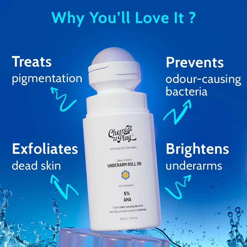 Chemist at Play 5% AHA Underarm Roll On, Lactic Acid Deodrants - Aqua Fragrance Deodorant Roll-on - For Men & Women - Price in India, Buy Chemist at Play 5% AHA Underarm Roll On, Lactic Acid Deodrants - Aqua Fragrance Deodorant Roll-on - For Men & Women Online In India, Reviews & Ratings | Shopsy.in - Image 4