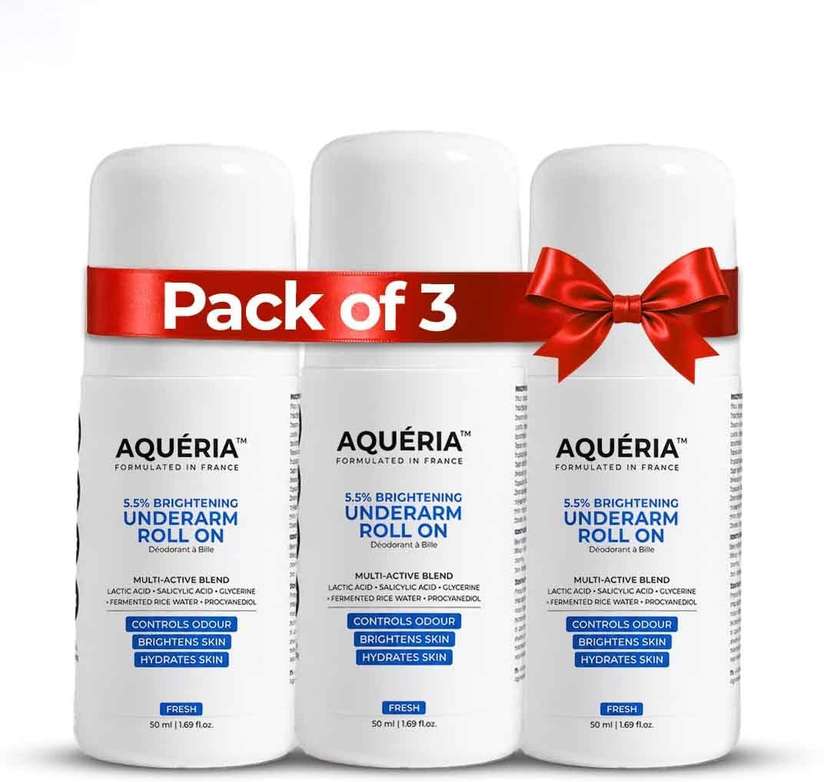 Shopsy Aqueria Multi Active Underarm Roll On 5.5% AHA BHA Niacinamide - Image 2