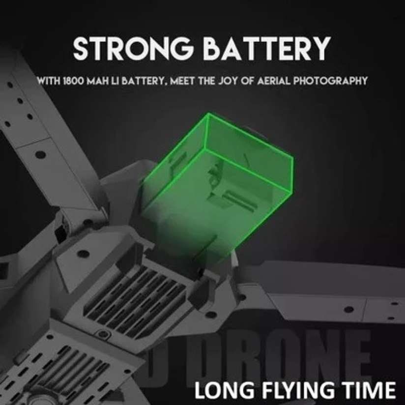 MAYURI CREATIONS E88 Foldable Quadcopter | WiFi 480P FPV Dual Camera | Position Locking Drone Drone Price in India - Buy MAYURI CREATIONS E88 Foldable Quadcopter | WiFi 480P FPV Dual Camera | Position Locking Drone Drone online at Shopsy.in - Image 3