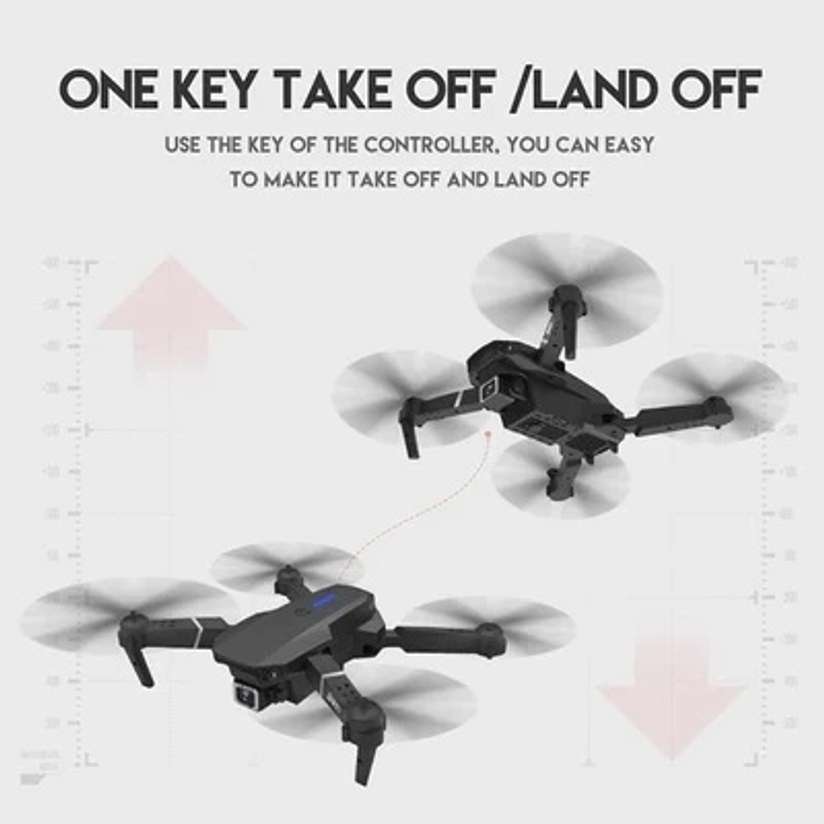MAYURI CREATIONS E88 Foldable Quadcopter | WiFi 480P FPV Dual Camera | Position Locking Drone Drone Price in India - Buy MAYURI CREATIONS E88 Foldable Quadcopter | WiFi 480P FPV Dual Camera | Position Locking Drone Drone online at Shopsy.in - Image 6
