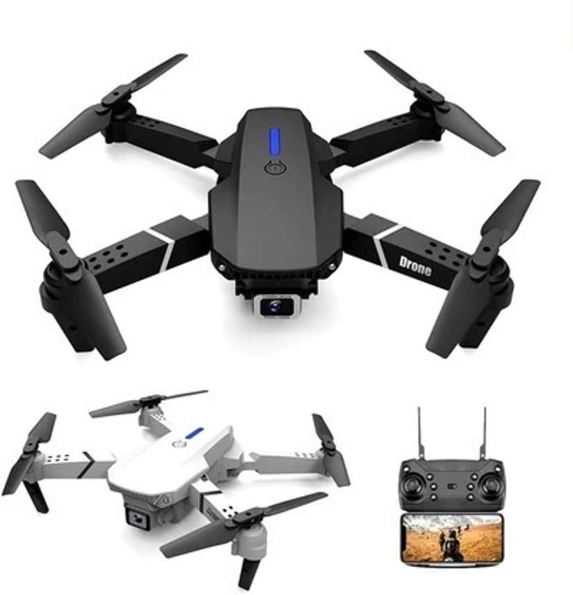 MAYURI CREATIONS E88 Foldable Quadcopter | WiFi 480P FPV Dual Camera | Position Locking Drone Drone Price in India - Buy MAYURI CREATIONS E88 Foldable Quadcopter | WiFi 480P FPV Dual Camera | Position Locking Drone Drone online at Shopsy.in - Image 2