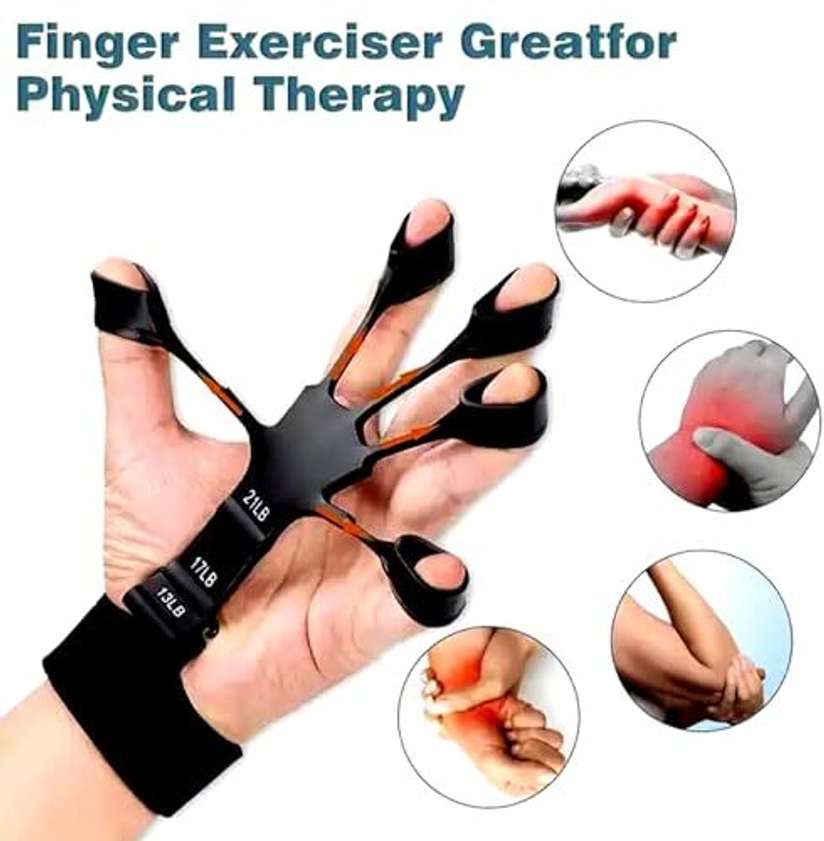 Takilogo Finger Exerciser for Hand, Finger & Forearm Strength HJU-09 Hand Grip/Fitness Grip - Buy Takilogo Finger Exerciser for Hand, Finger & Forearm Strength HJU-09 Hand Grip/Fitness Grip Online at Best Prices in India - Sports & Fitness | Shopsy.in - Image 2