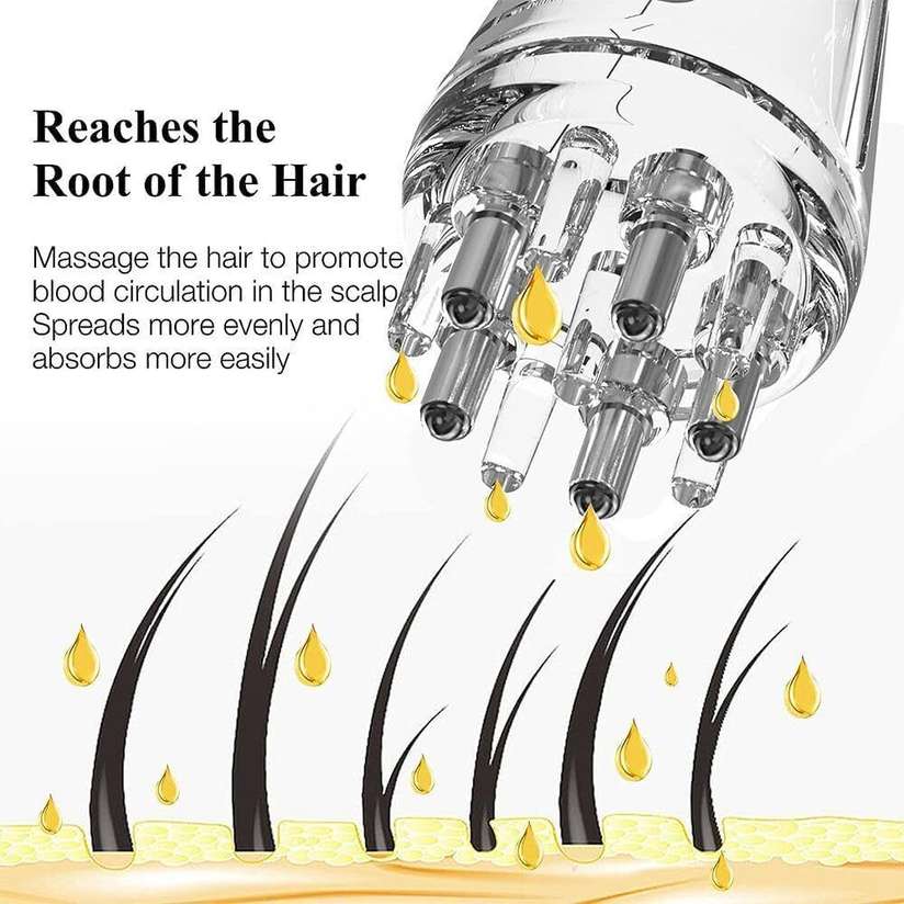 Shopsy EVANSHIIIMPEX Hair Oil Applicator Comb Bottle - Image 4