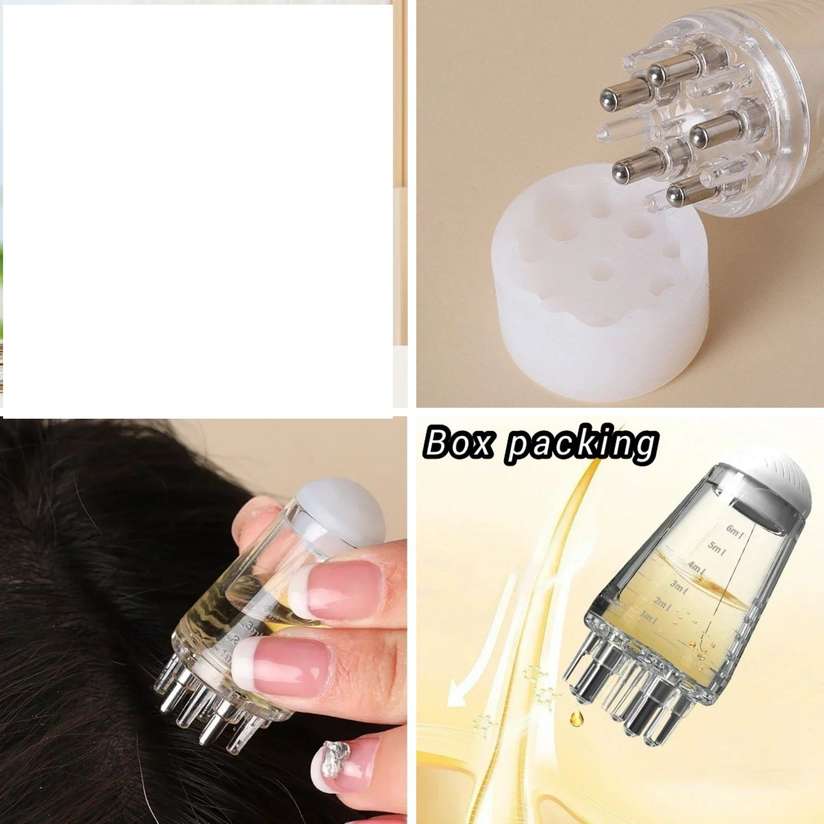 Shopsy EVANSHIIIMPEX Hair Oil Applicator Comb Bottle - Image 3