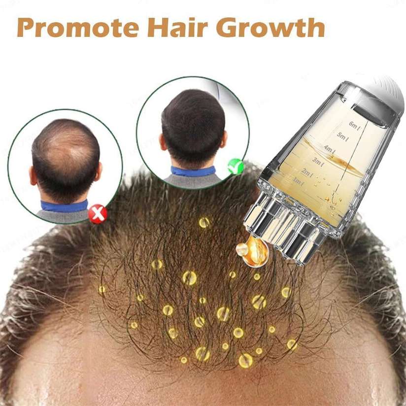 Shopsy EVANSHIIIMPEX Hair Oil Applicator Comb Bottle - Image 6