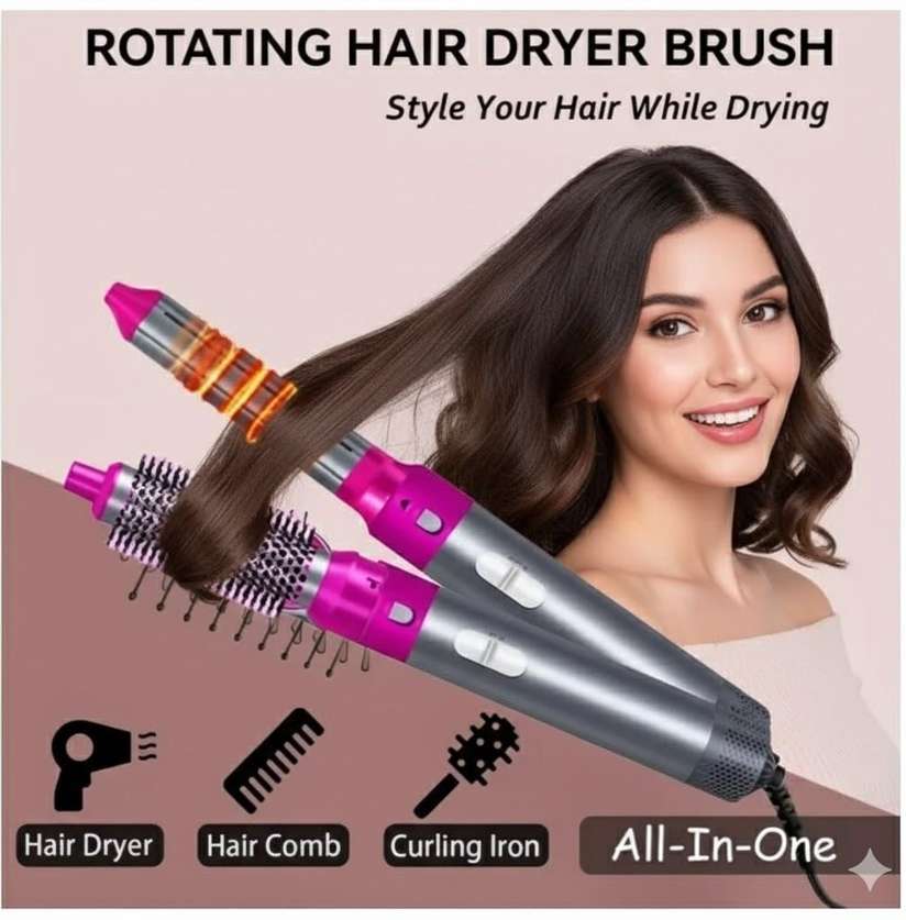 Shopsy Hubone 5-in-1 Hot Air Brush Hair Dryer - Image 3