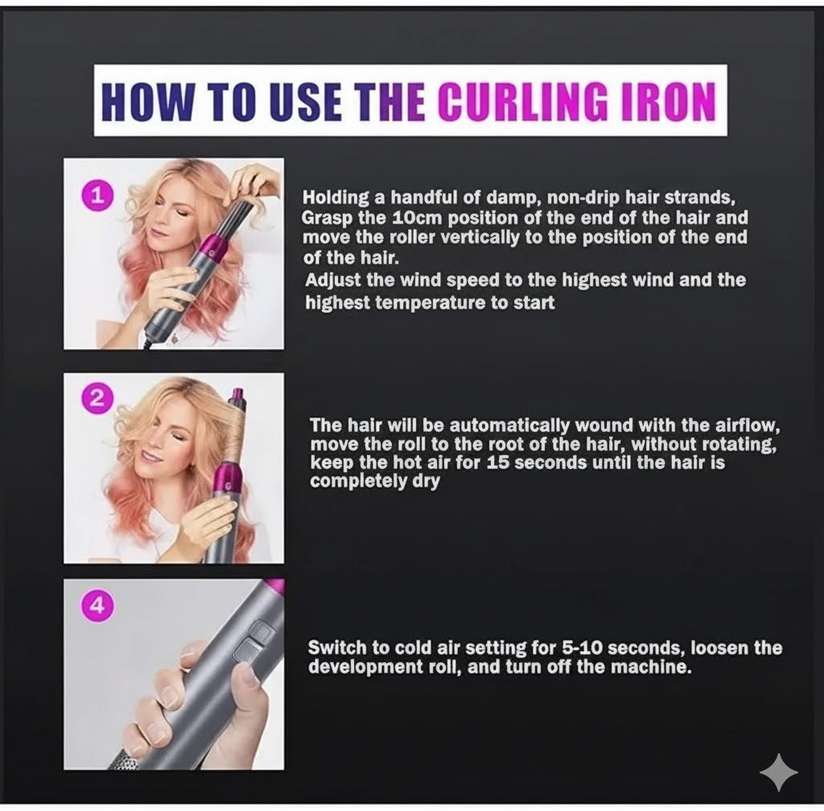 Shopsy Hubone 5-in-1 Hot Air Brush Hair Dryer - Image 5