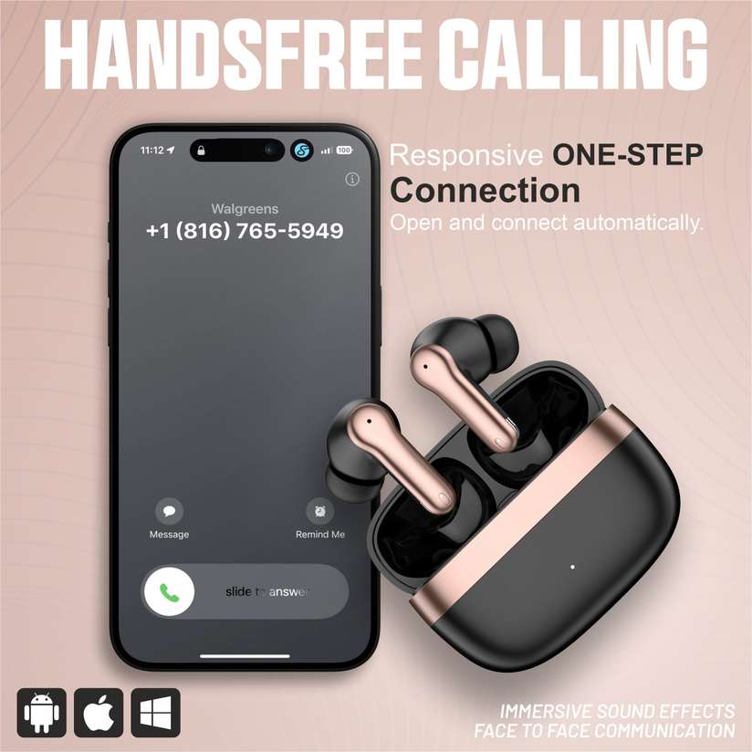 TSEL X79 Buds Pro|True Airpods with ENC Noise | Playtime 60H | Made in india Bluetooth Headset Price in India - Buy TSEL X79 Buds Pro|True Airpods with ENC Noise | Playtime 60H | Made in india Bluetooth Headset online at Shopsy.in - Image 5