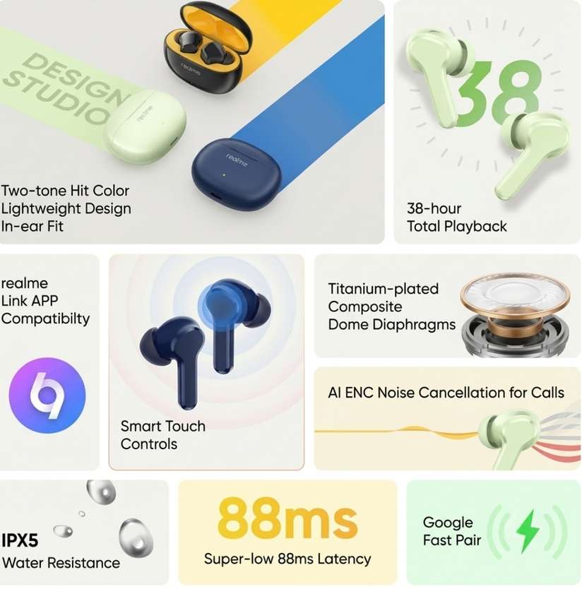 Realme Brand Realme Buds T110 Bluetooth Price in India - Buy Realme Brand Realme Buds T110 Bluetooth Online - Realme Brand : Shopsy.in - Image 6
