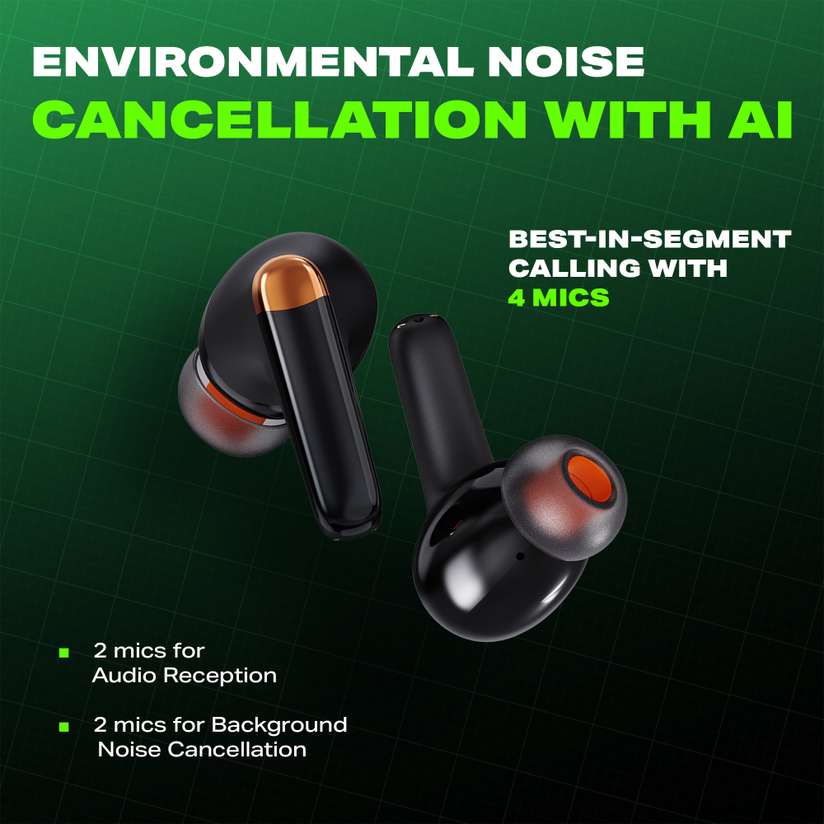Shopsy Infinix Buds Neo (XE26) TWS Earbuds with ENC, Game Mode, - Image 5