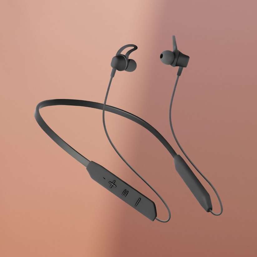 Bluetooth Headset Neckband with mic BT-Max 30H Playtime Calling  VibrationZ390 Bluetooth Headset