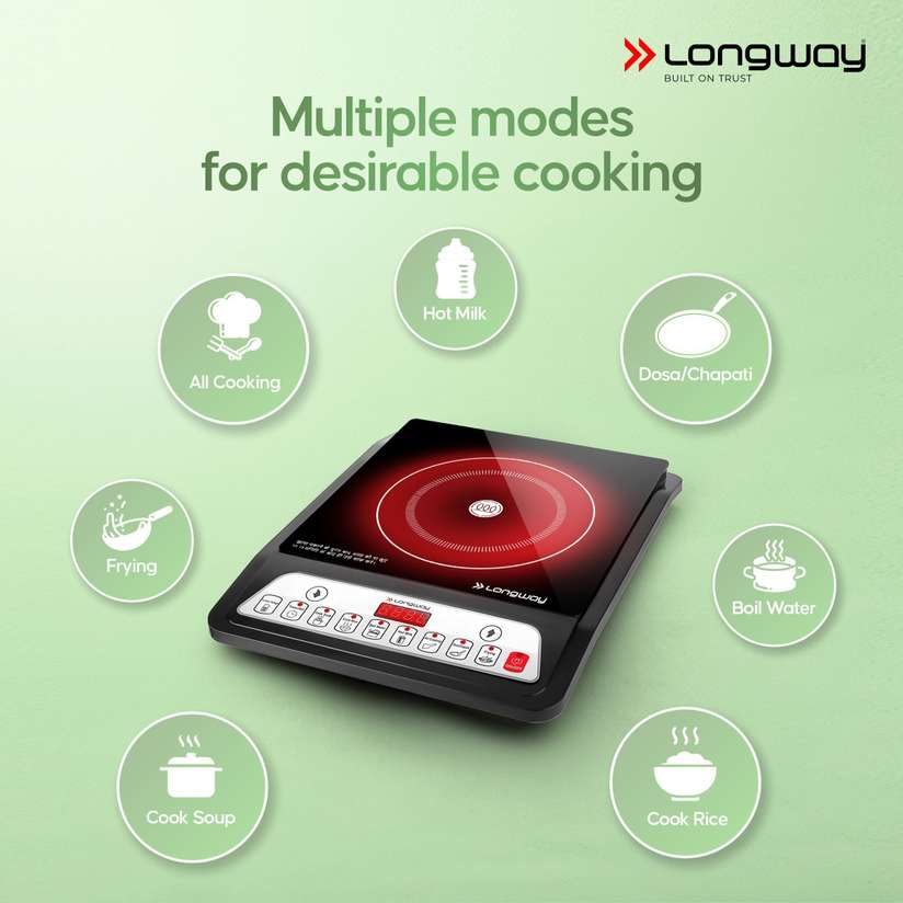Shopsy Longway Elite Plus 2000W Induction Cooktop with 7 Cooking Modes - Image 5