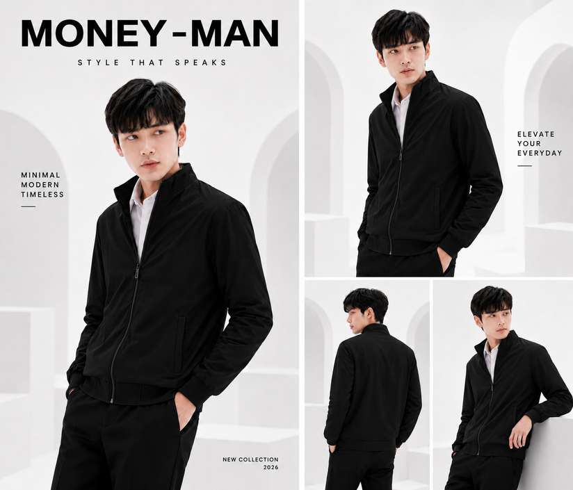 Money man Full Sleeve Colorblock Men Jacket - Buy Money man Full Sleeve Colorblock Men Jacket Online at Best Prices in India | Shopsy.in - Image 5