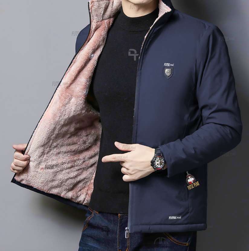 Shopsy FUTSE PENO Men's Full Sleeve Self Design Jacket - Image 4
