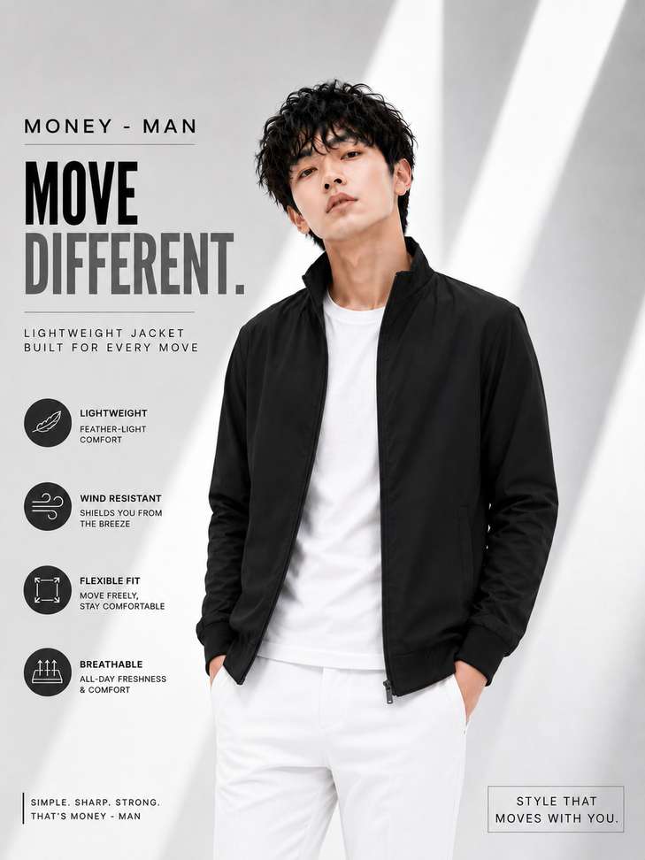 Money man Full Sleeve Colorblock Men Jacket - Buy Money man Full Sleeve Colorblock Men Jacket Online at Best Prices in India | Shopsy.in - Image 2