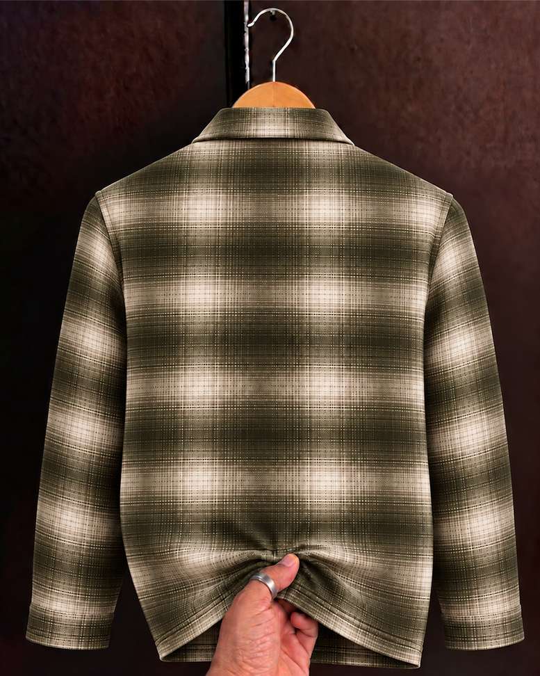 Shopsy N AND J Full Sleeve Checkered Men Jacket - Image 4
