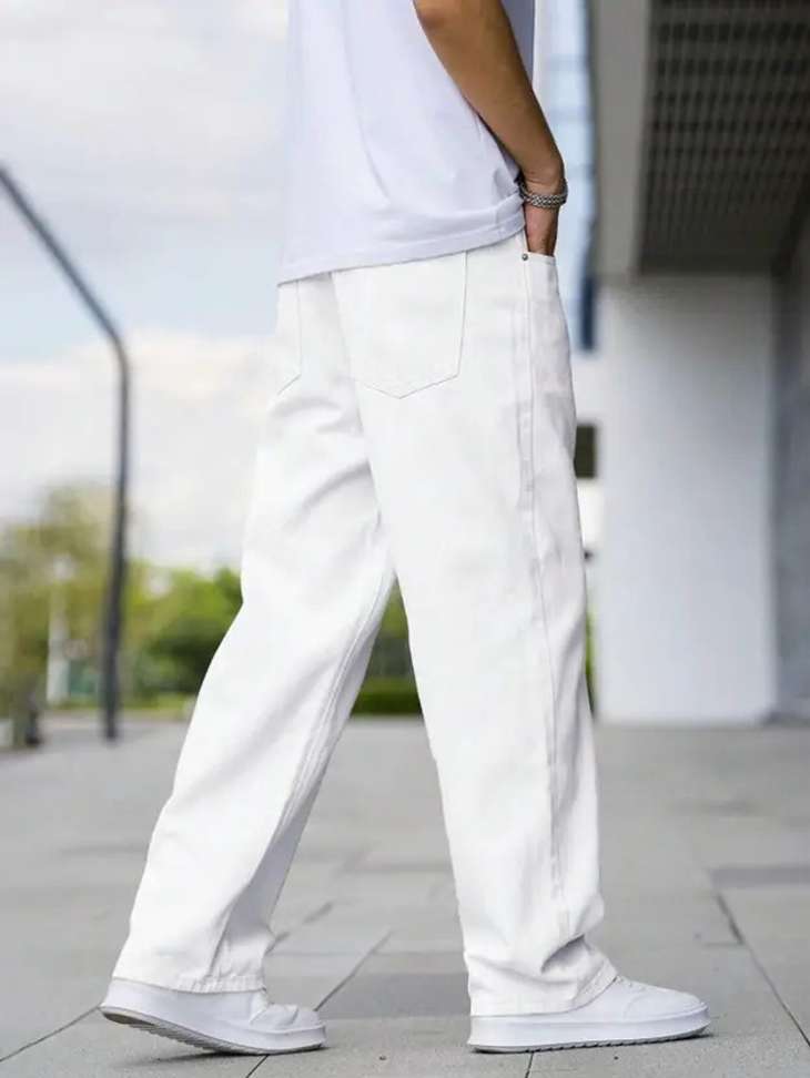 CABRRR Straight Fit Men White Jeans Price in India - Buy CABRRR Straight Fit Men White Jeans online at Shopsy.in - Image 4