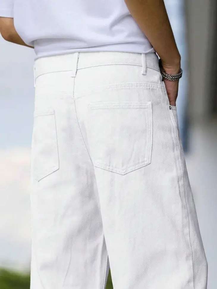 CABRRR Straight Fit Men White Jeans Price in India - Buy CABRRR Straight Fit Men White Jeans online at Shopsy.in - Image 3