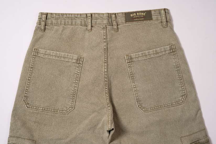 RIG BONE Men's Loose Fit Beige Jeans - Image 5