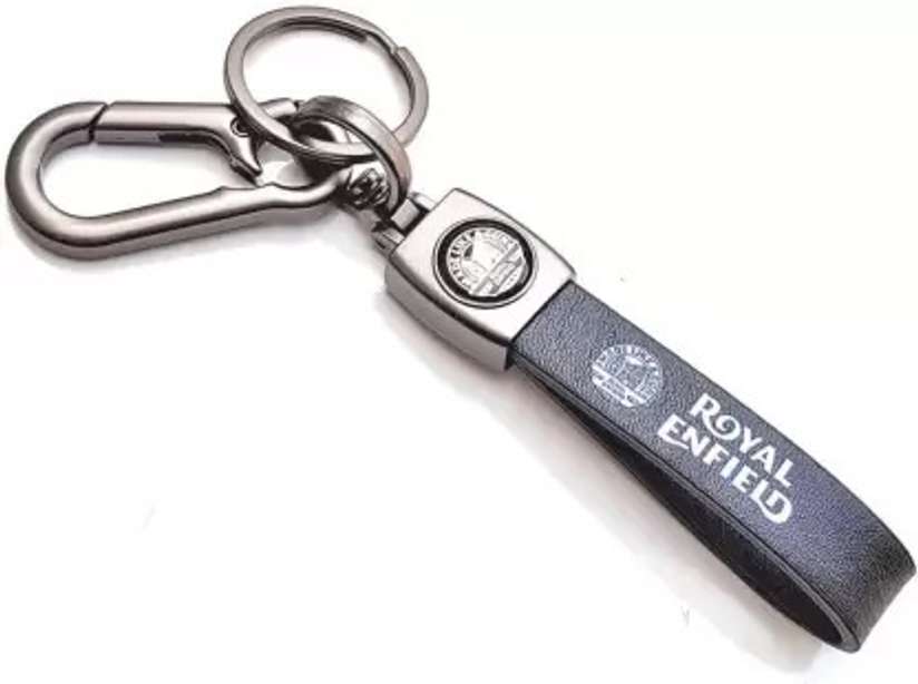 Royal Enfield Leather Hook Metal Keyring For Bike Bullet Key Chain