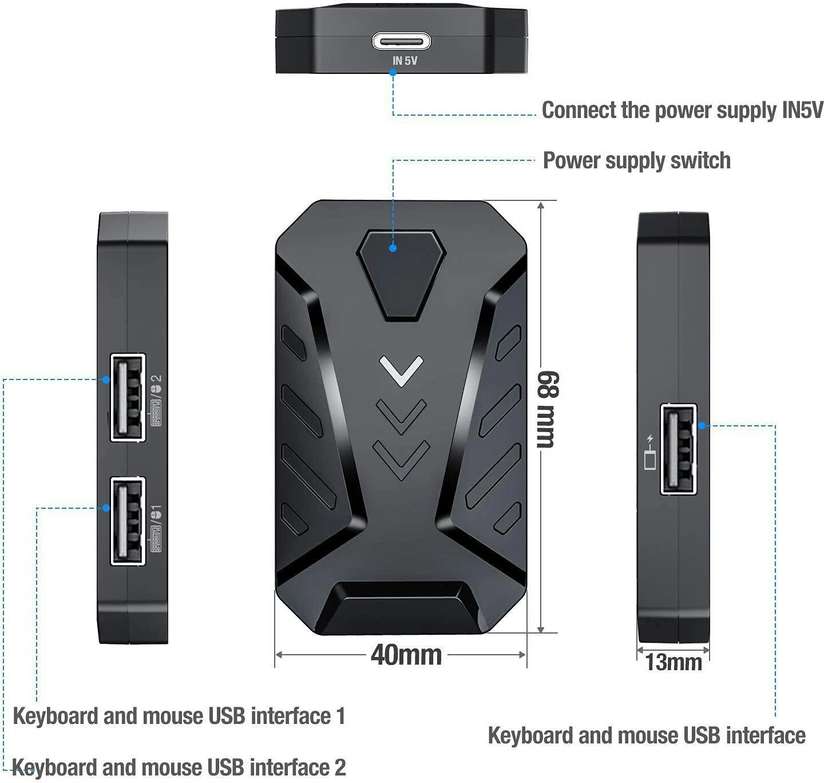Shopsy BCG 4-in-1 Mobile Game Combo Pack with RGB Keyboard & Mouse - Image 5