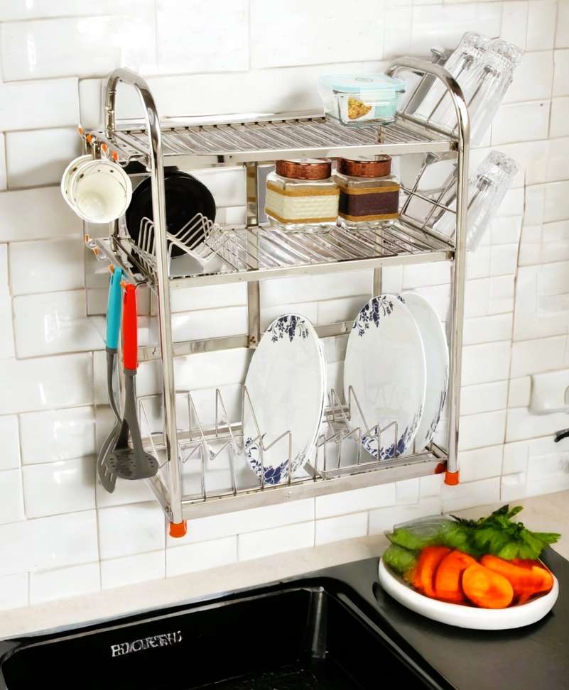 Premium Stainless steel Dish Utensils Vessels Wall Mount