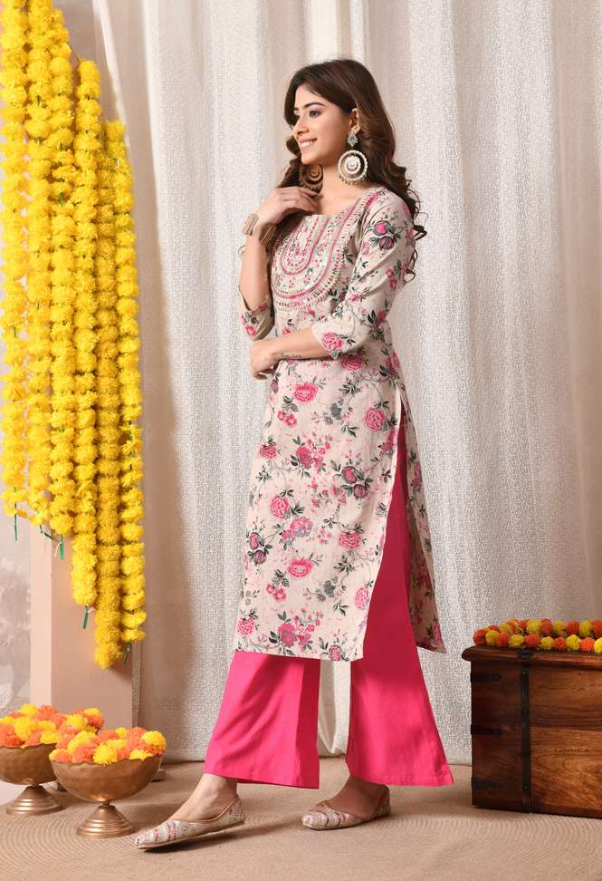 Shopsy BKApparels Women Embroidered Straight Kurta - Image 4