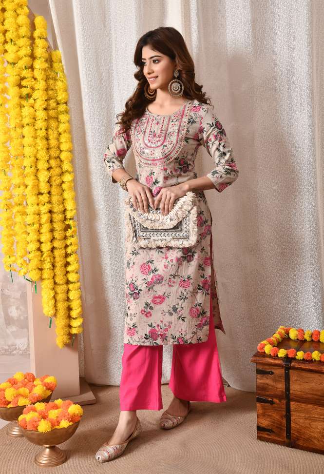 Shopsy BKApparels Women Embroidered Straight Kurta - Image 6